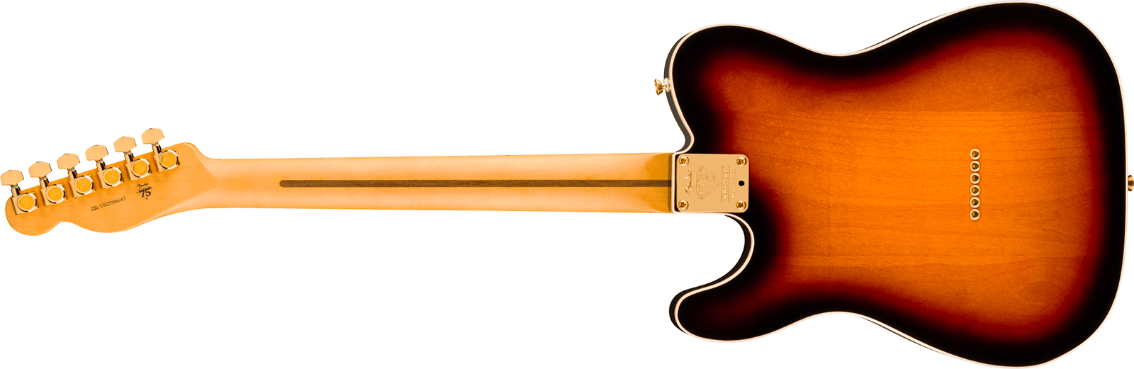 Fender Tele Custom American Pro Ii 75th Ann. Usa 2s Ht Mn - 2-color Sunburst - Guitare Électrique Forme Tel - Variation 2