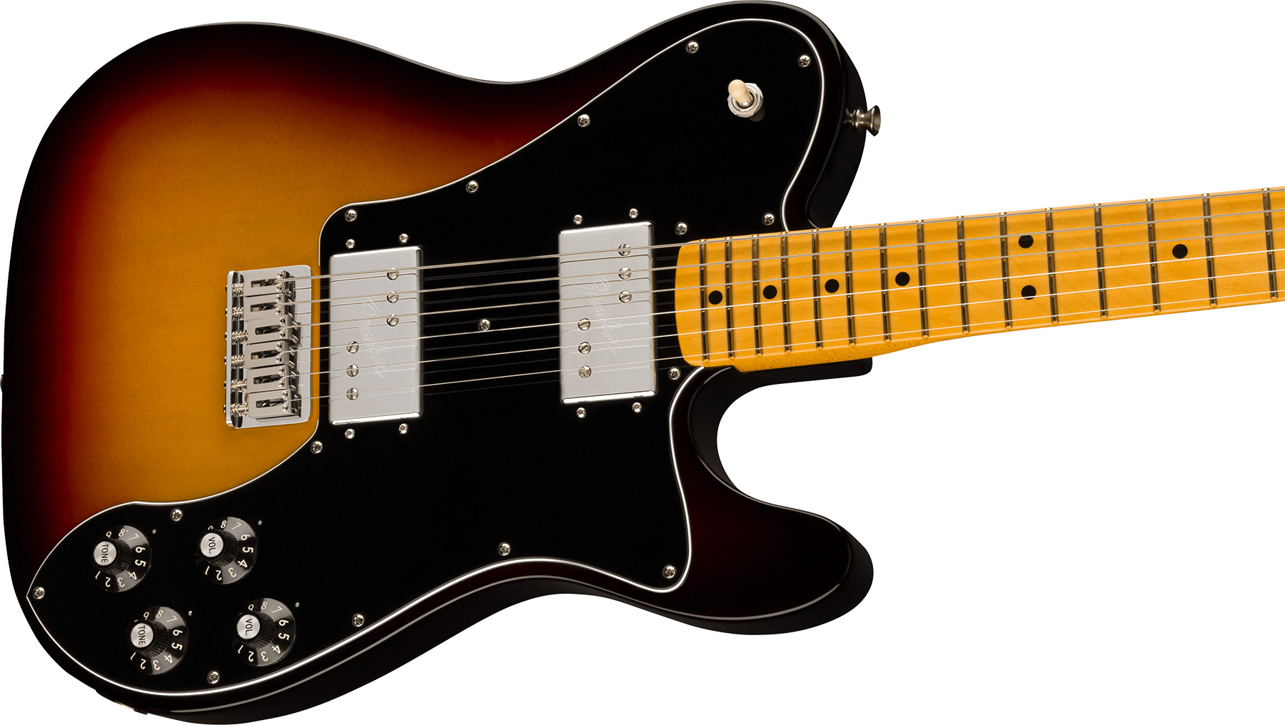 Fender Tele Deluxe 1975 American Vintage Ii Usa 2h Ht Mn - 3-color Sunburst - Guitare Électrique Forme Tel - Variation 2