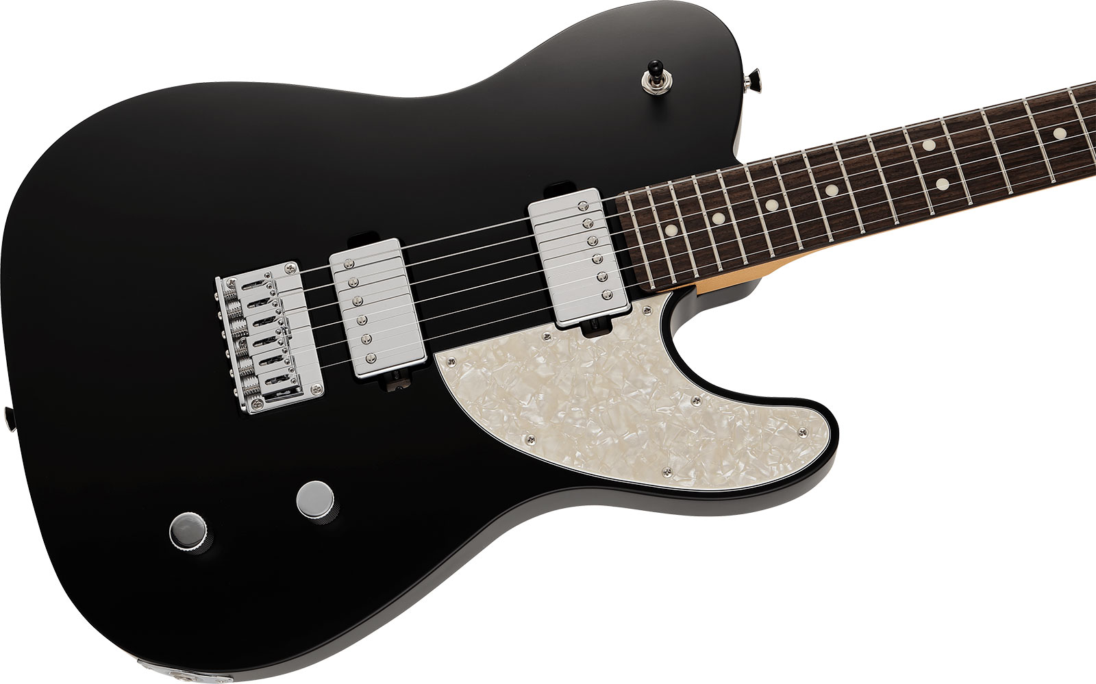 Fender Tele Elemental Mij Jap 2h Ht Rw - Stone Black - Guitare Électrique Forme Tel - Variation 2