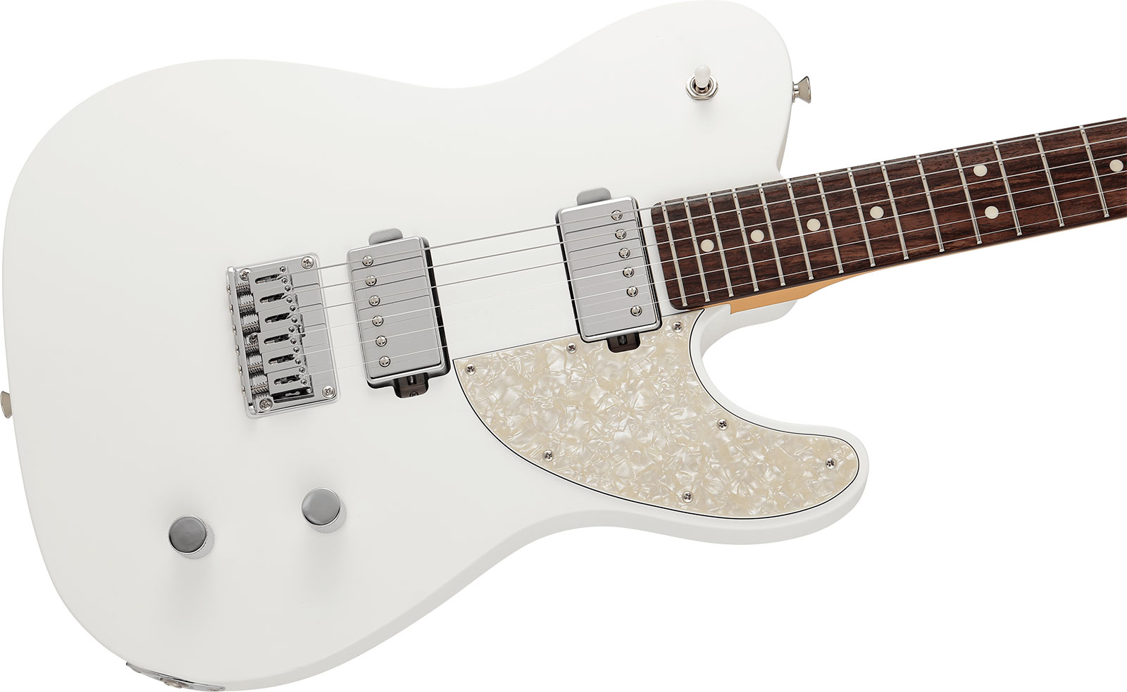 Fender Tele Elemental Mij Jap 2h Ht Rw - Nimbus White - Guitare Électrique Forme Tel - Variation 2