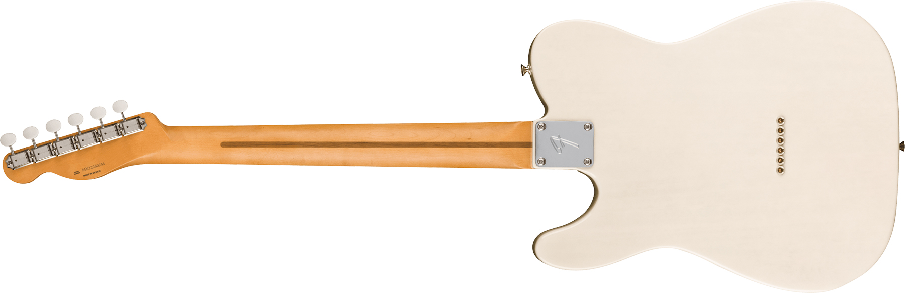 Fender Tele Gold Foil Ltd Mex 2mh Ht Eb - White Blonde - Guitare Électrique Forme Tel - Variation 1