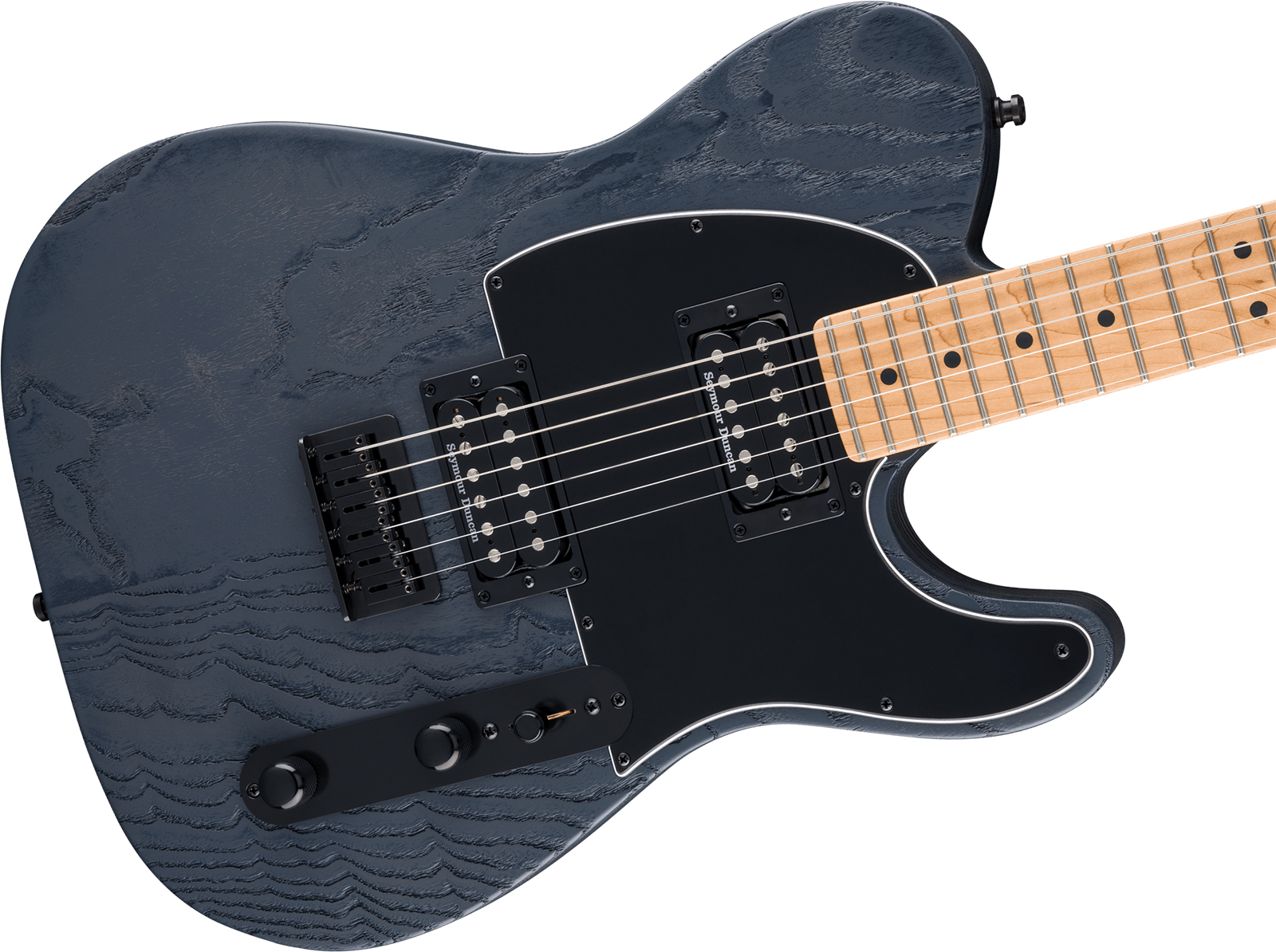 Fender Tele Hh American Professional Ii Usa 2h Seymour Duncan Ht Mn - Smoke - Guitare Électrique Forme Tel - Variation 2
