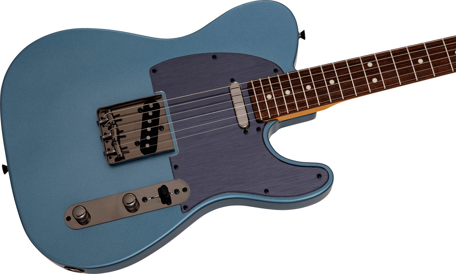 Fender Tele Hybrid Ii Mij Ltd Jap 2s Ht Mn - Matte Aero Blue Satin Metallic - Guitare Électrique Forme Tel - Variation 2