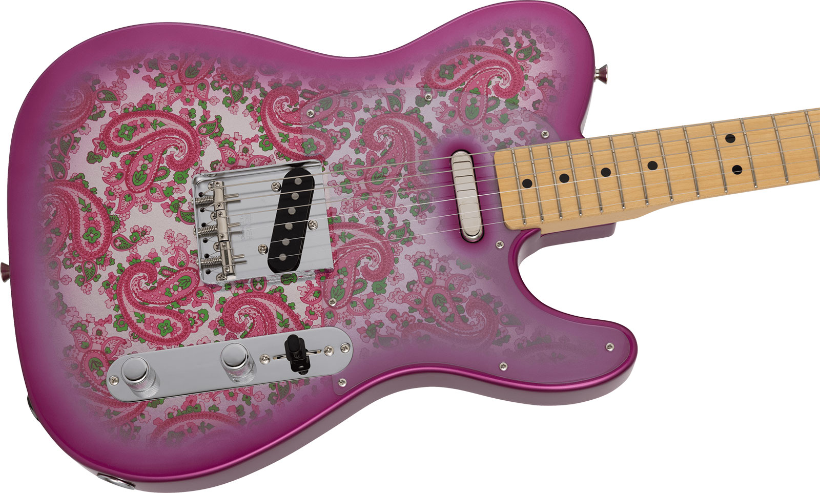 Fender Tele Ltd Jap 2s Ht Mn - Pink Paisley - Guitare Électrique Forme Tel - Variation 2