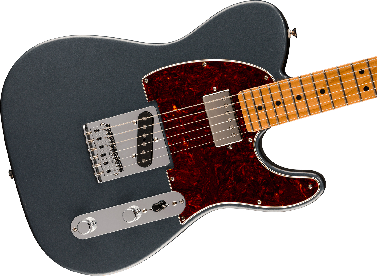 Fender Tele Player Ii Dealer Exclusive Mex Sh Custom Shop / S.duncan Trem Mn - Charcoal Frost Metallic - Guitare Électrique Forme Tel - Variation 2