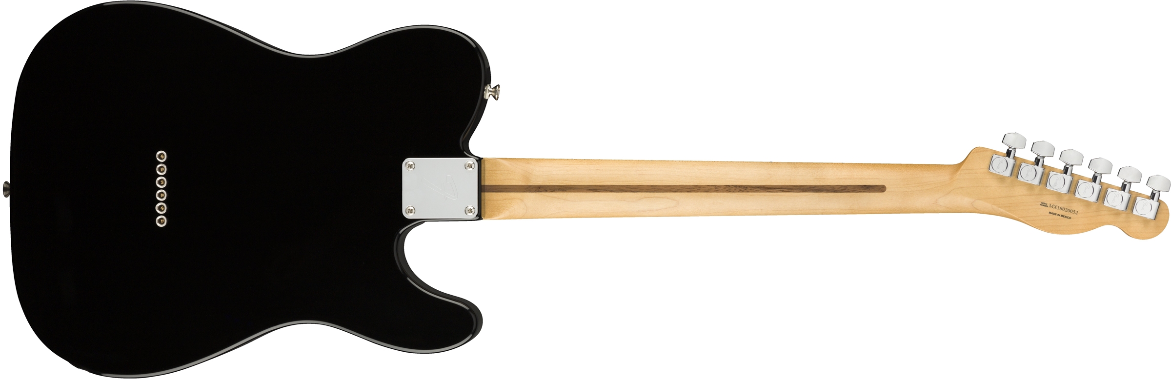 Fender Tele Player Lh Gaucher Mex Ss Mn - Black - Guitare Électrique Gaucher - Variation 1