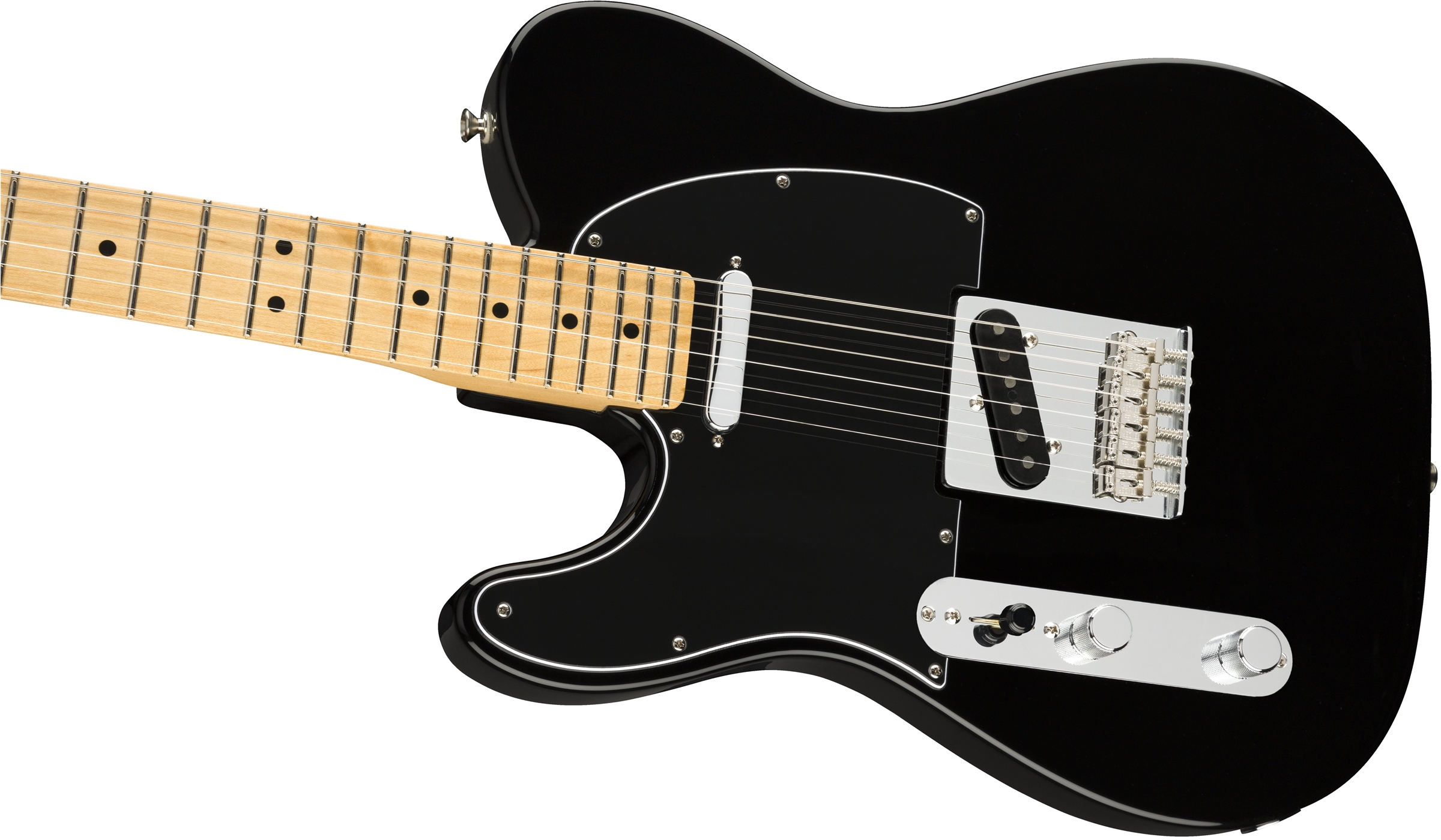 Fender Tele Player Lh Gaucher Mex Ss Mn - Black - Guitare Électrique Gaucher - Variation 3