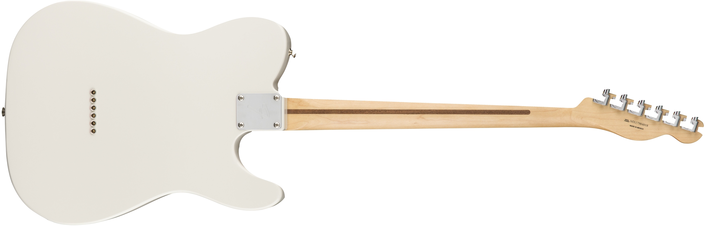 Fender Tele Player Lh Gaucher Mex Ss Pf - Polar White - Guitare Électrique Gaucher - Variation 1