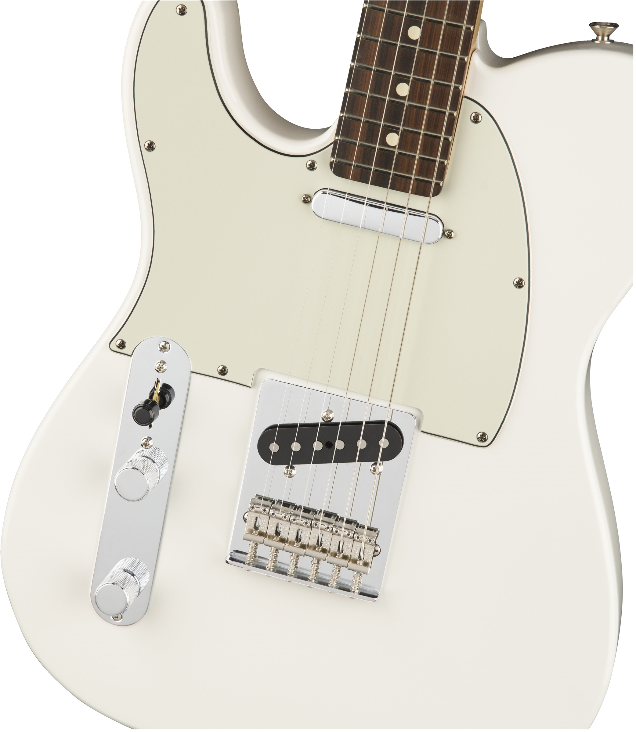 Fender Tele Player Lh Gaucher Mex Ss Pf - Polar White - Guitare Électrique Gaucher - Variation 2