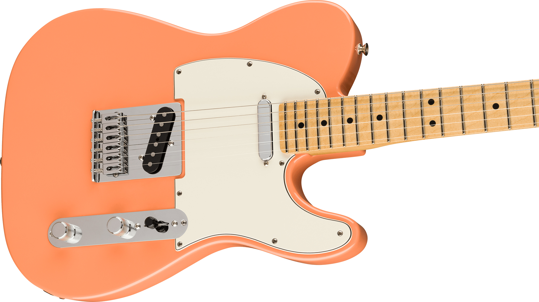 Fender Tele Player Ltd Mex 2s Ht Mn - Pacific Peach - Guitare Électrique Forme Tel - Variation 2