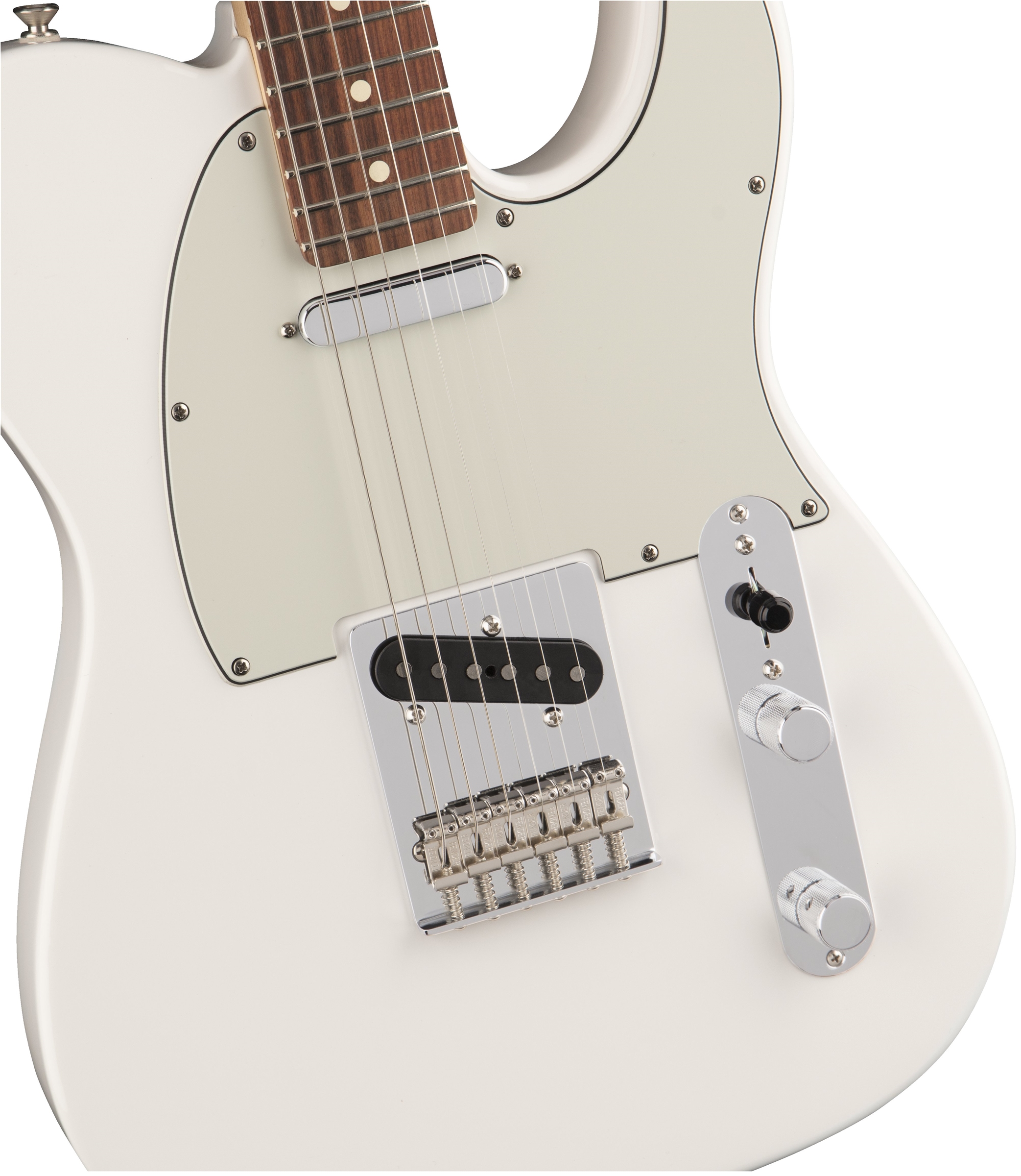 Fender Tele Player Mex Ss Pf - Polar White - Guitare Électrique Forme Tel - Variation 2