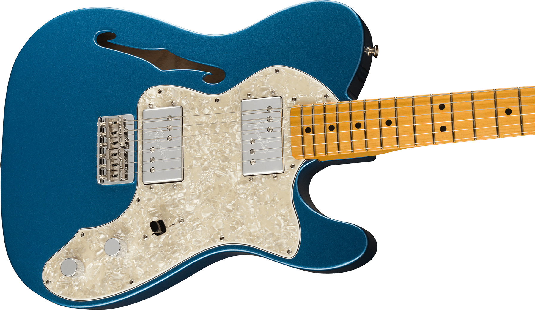 Fender Tele Thinline 1972 American Vintage Ii Usa 2h Ht Mn - Lake Placid Blue - Guitare Électrique Forme Tel - Variation 2