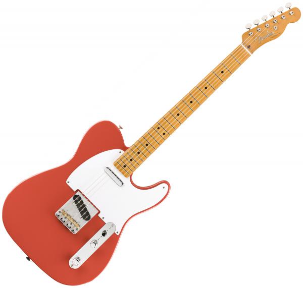 Guitare électrique solid body Fender Vintera 50's Telecaster (MEX, MN) - fiesta red
