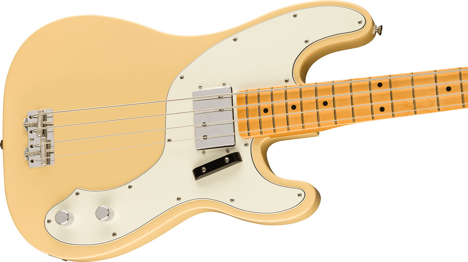Fender Tele Bass 70s Vintera 2 Mex Mn - Vintage White - Basse Électrique Solid Body - Variation 2