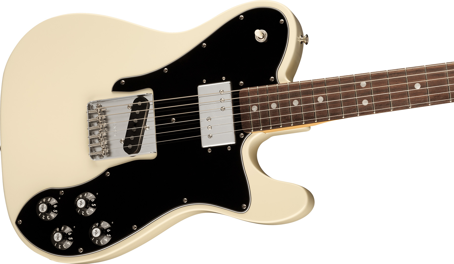 Fender Tele Custom 1977 American Vintage Ii Usa Sh Ht Rw - Olympic White - Guitare Électrique Forme Tel - Variation 1