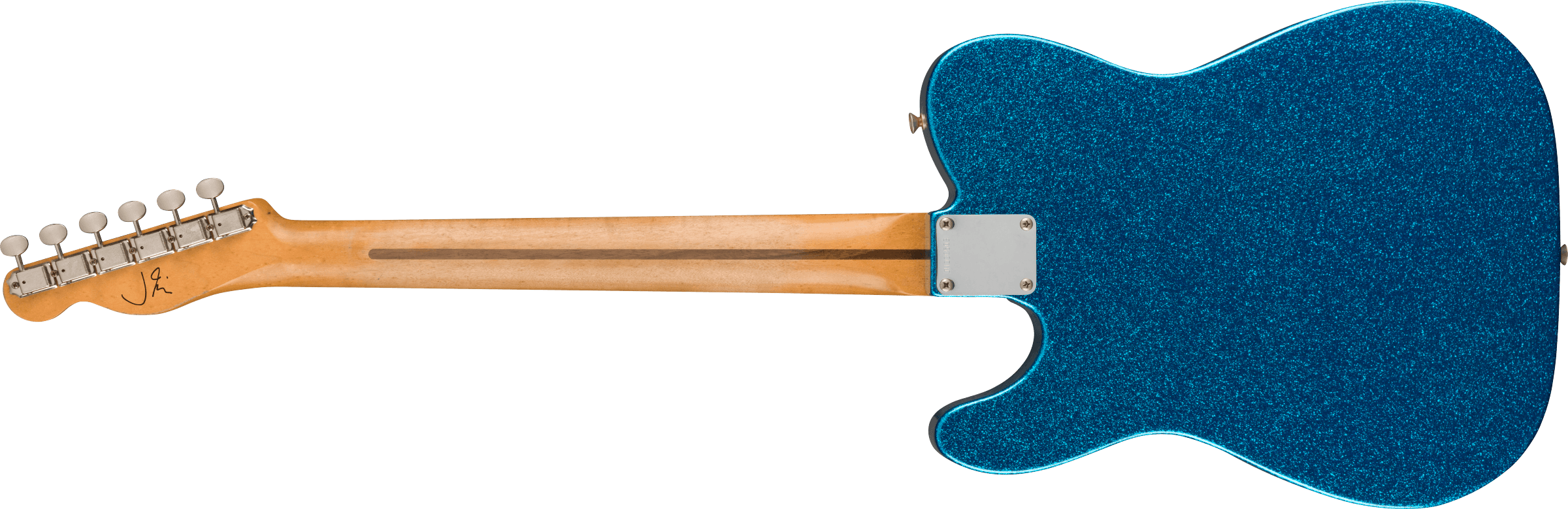Fender Telecaster J. Mascis Signature 2s Ht Mn - Sparkle Blue - Guitare Électrique Forme Tel - Variation 1