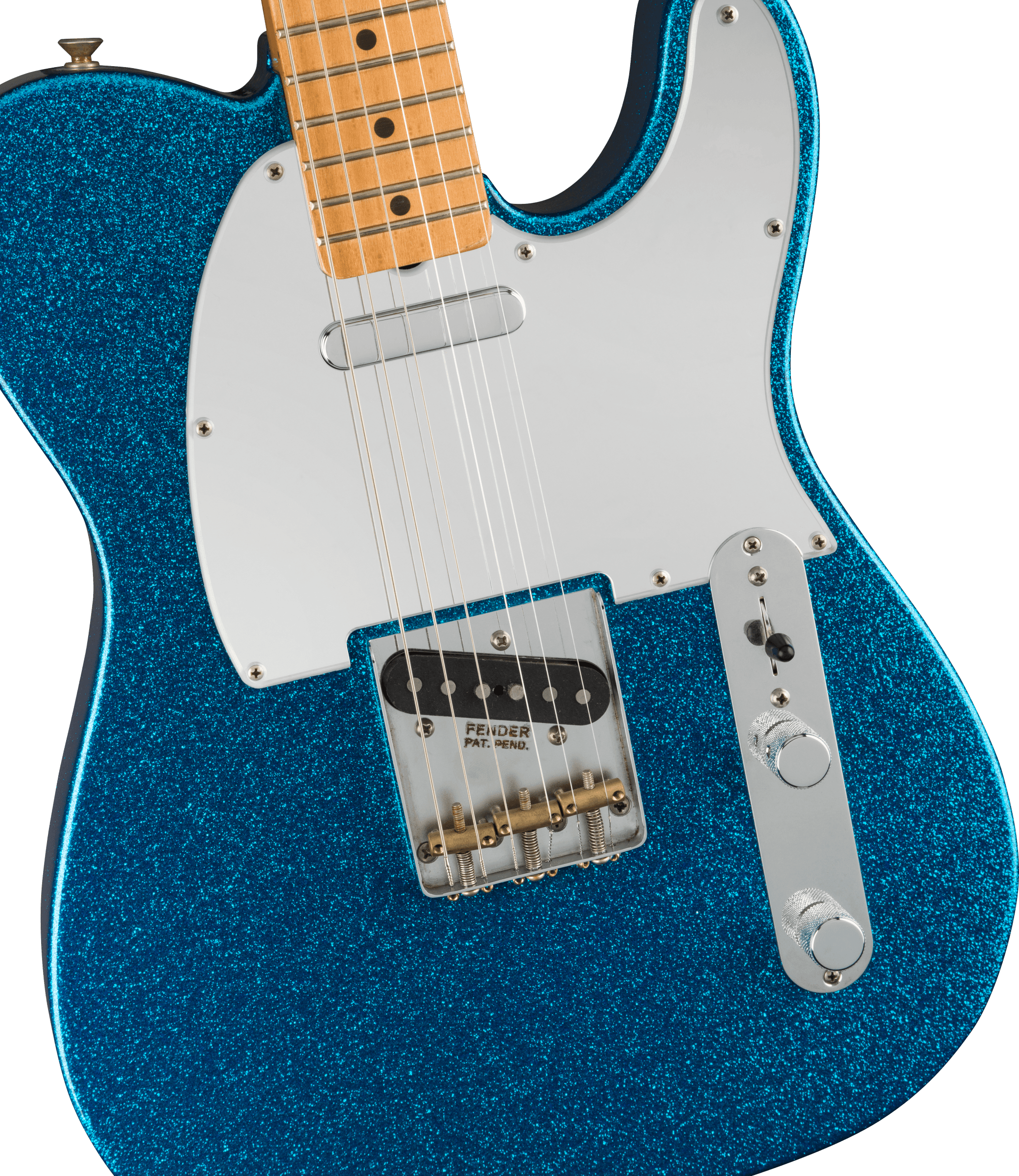 Fender Telecaster J. Mascis Signature 2s Ht Mn - Sparkle Blue - Guitare Électrique Forme Tel - Variation 2