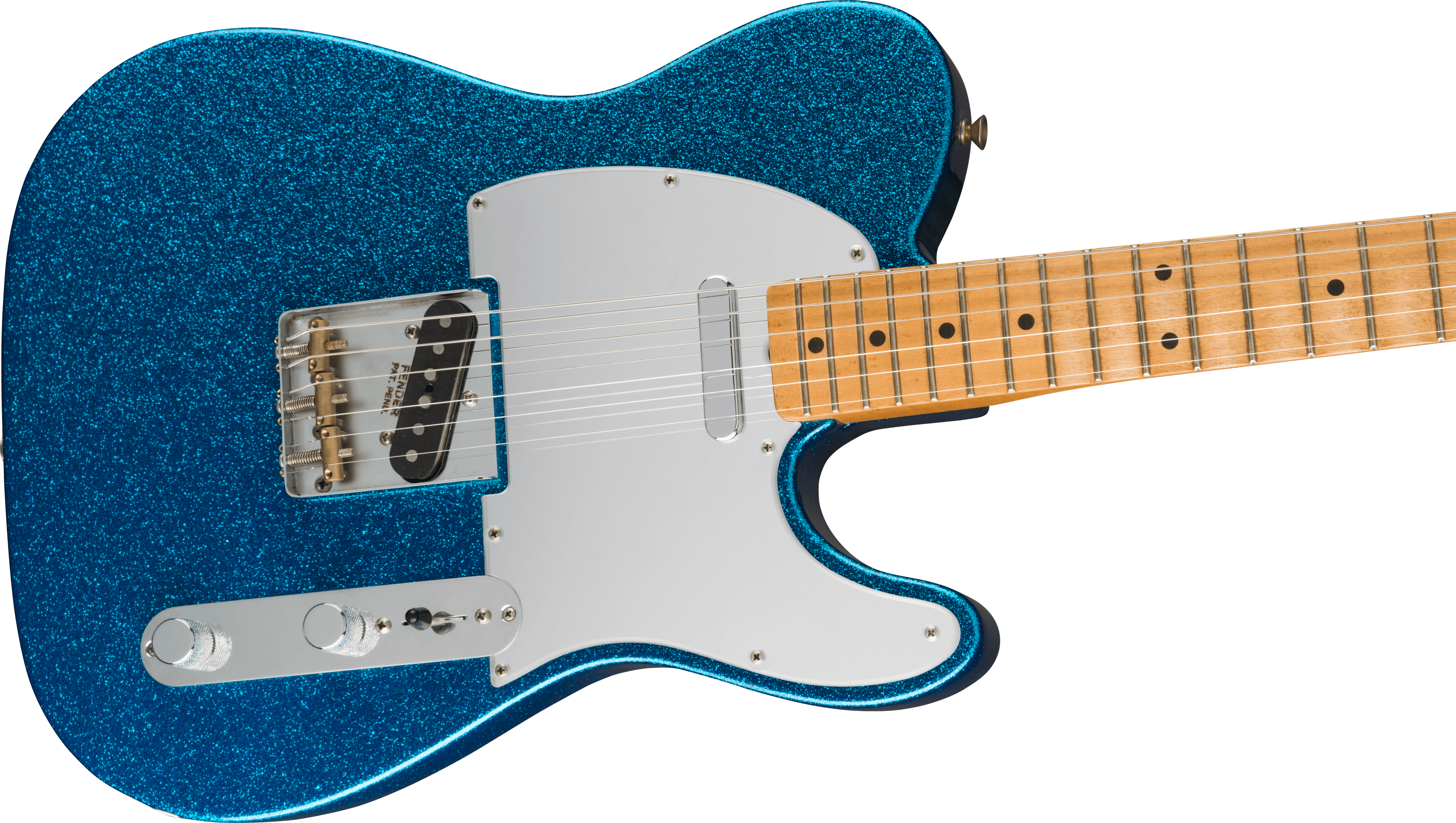 Fender Telecaster J. Mascis Signature 2s Ht Mn - Sparkle Blue - Guitare Électrique Forme Tel - Variation 3