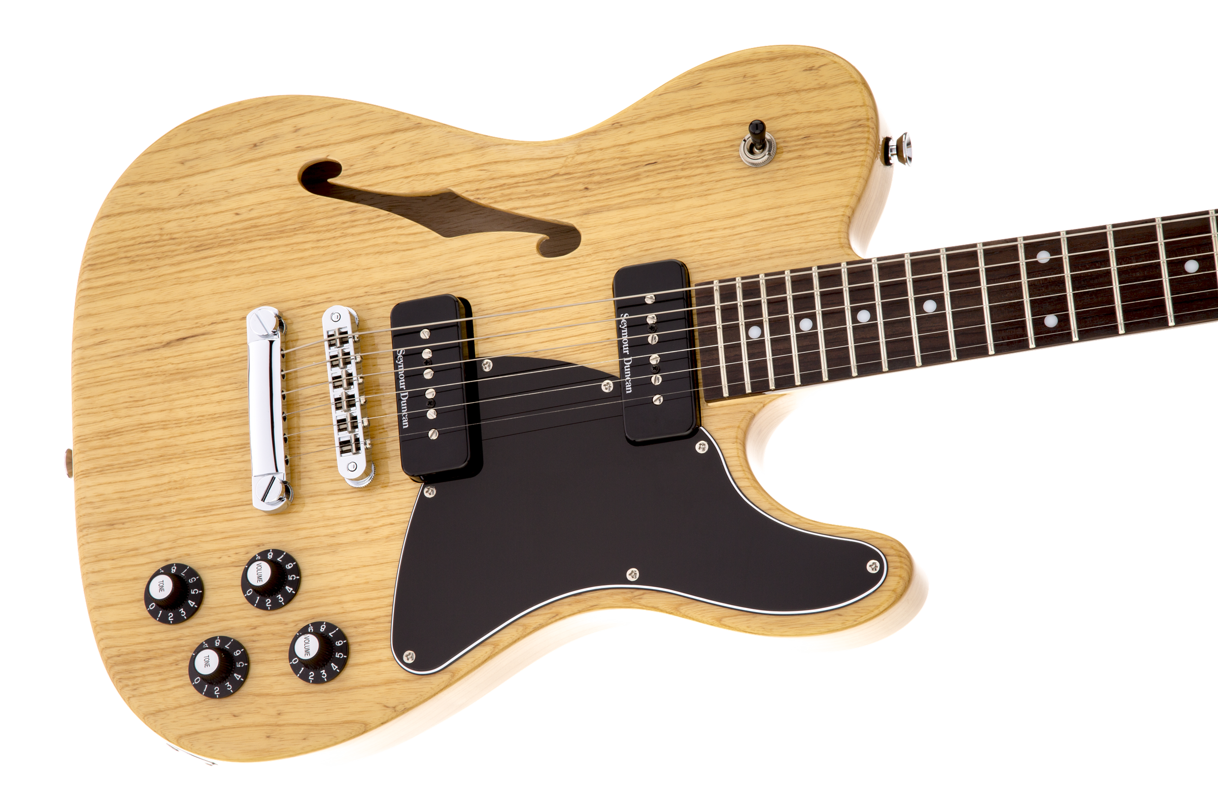 Fender Jim Adkins Tele Ja-90 Mex Signature 2p90 - Natural - Guitare Électrique 1/2 Caisse - Variation 2