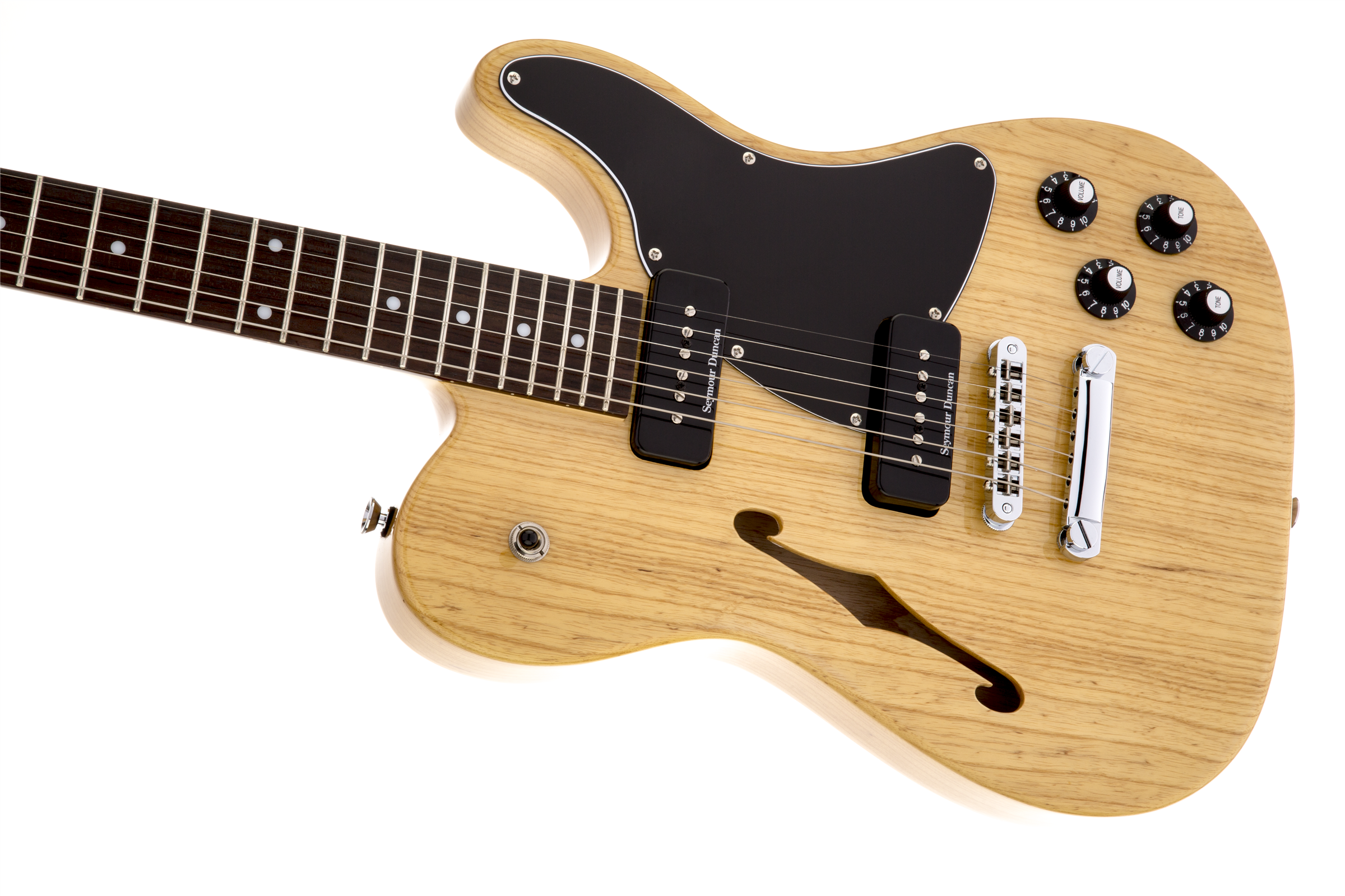 Fender Jim Adkins Tele Ja-90 Mex Signature 2p90 - Natural - Guitare Électrique 1/2 Caisse - Variation 3