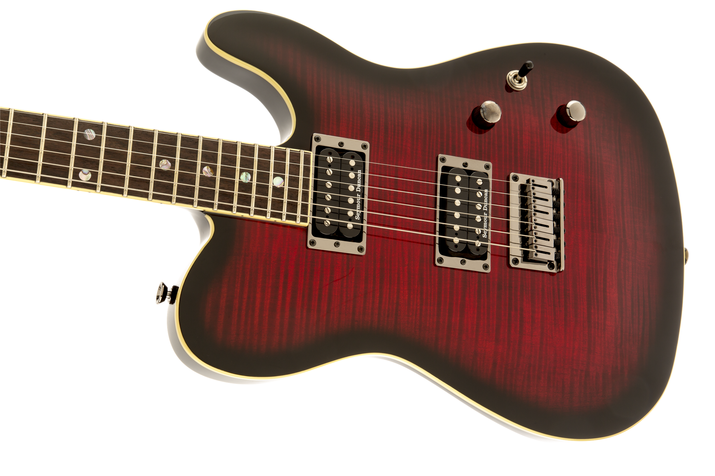 Fender Telecaster Korean Special Edition Custom Fmt (lau) - Black Cherry Burst - Guitare Électrique Forme Tel - Variation 5