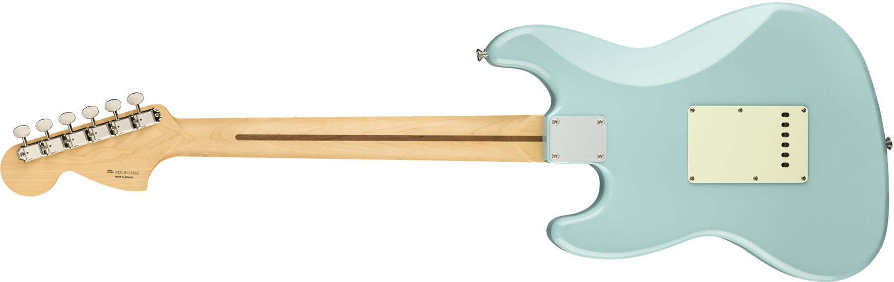 Fender The Sixty-six Alternate Reality Mex Hss Trem Mn - Daphne Blue - Guitare Électrique Double Cut - Variation 1
