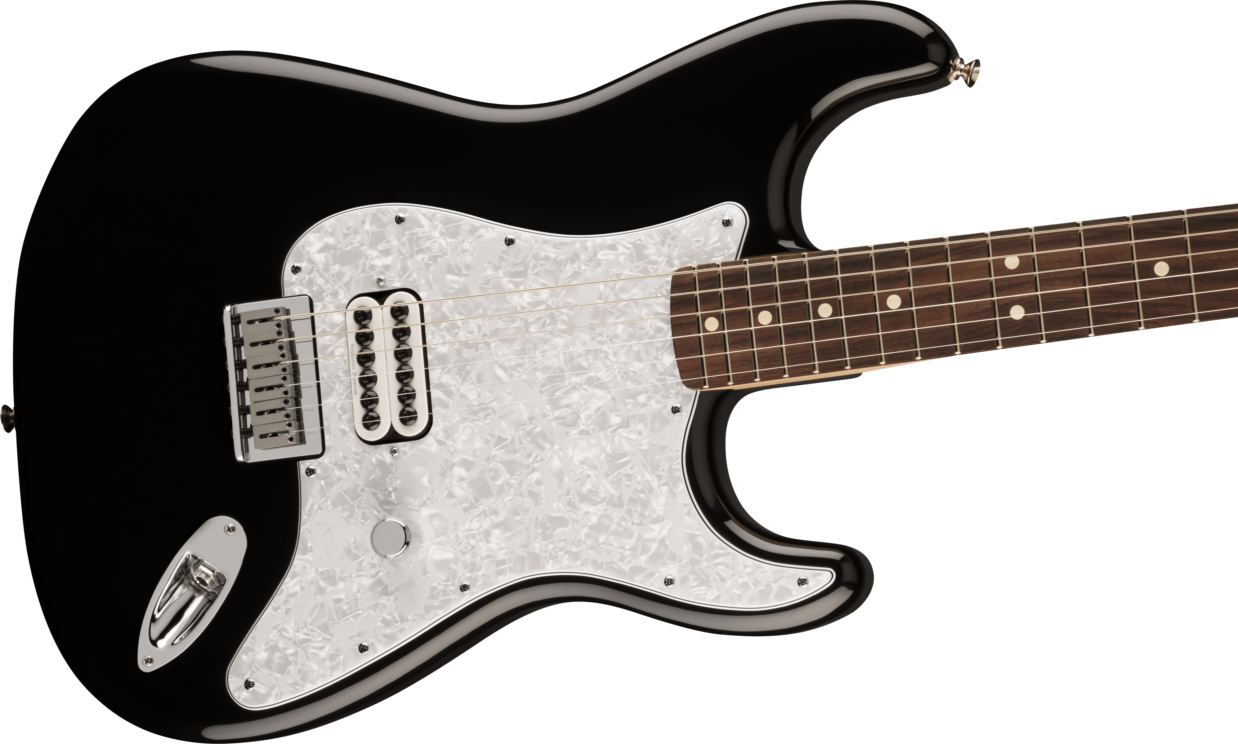 Fender Tom Delonge Ltd Mex Signature 1h Ht Rw - Black - Guitare Électrique Forme Str - Variation 3