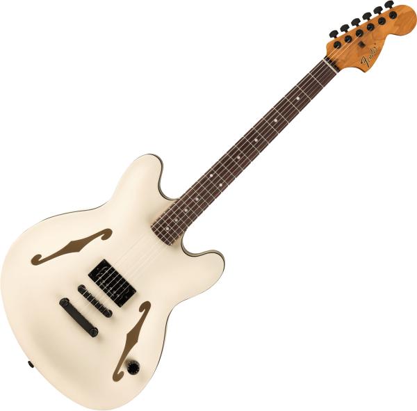 Fender Tom DeLonge Starcaster - satin olympic white Semi-hollow