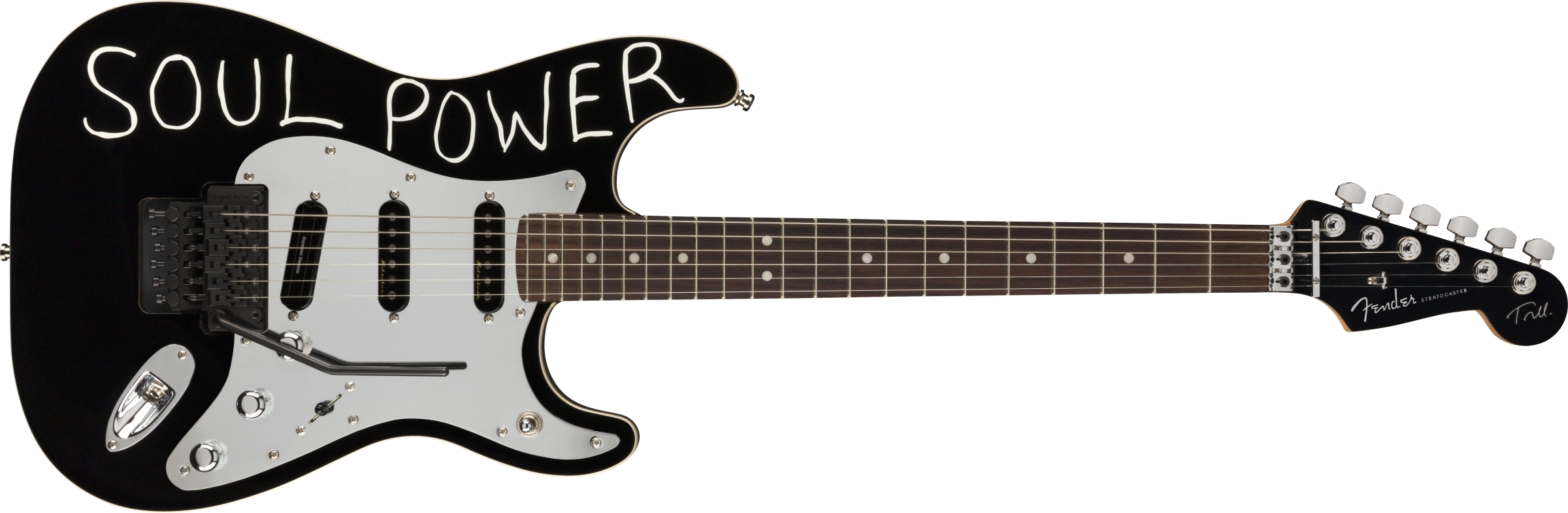 Fender Tom Morello Strat Mex Signature Hss Fr Rw - Black - Guitare Électrique Forme Str - Variation 5