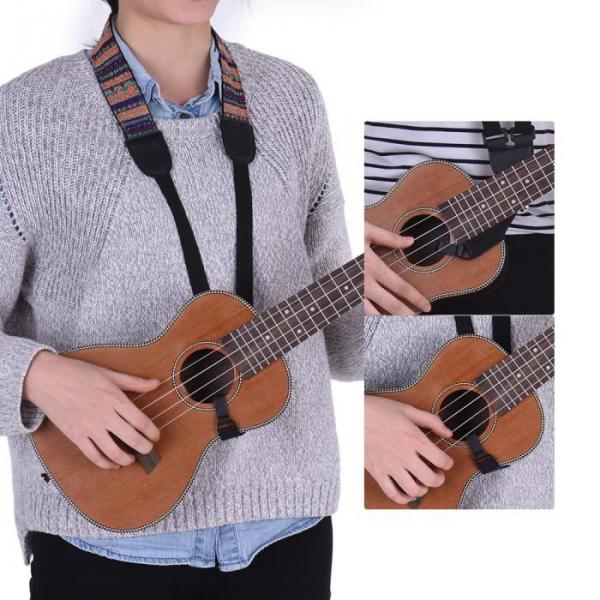 Sangle ukulele & mandoline Fender Ukulele Strap Black / Yellow / Red