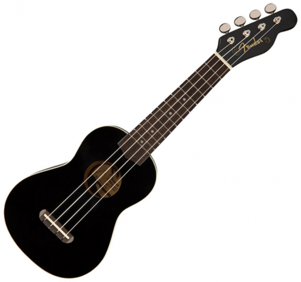 Fender Venice Soprano Uke 2019 black Ukulélé