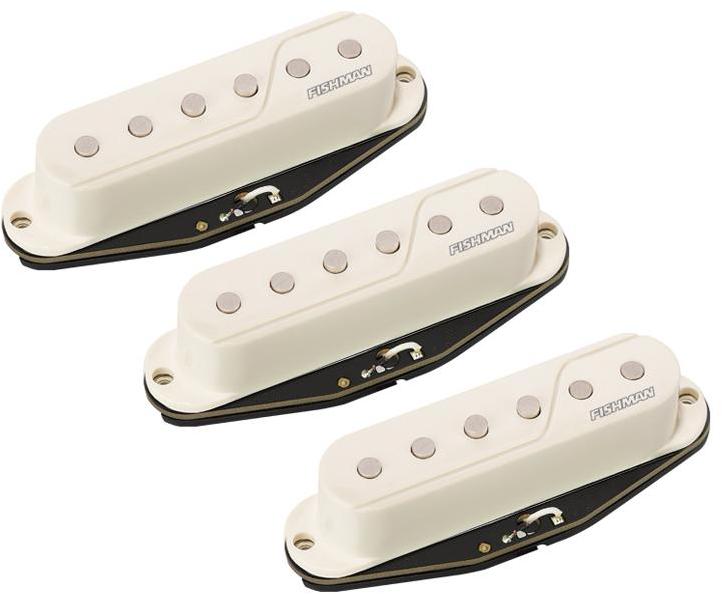 Micro guitare electrique Fishman Fluence Strat set White
