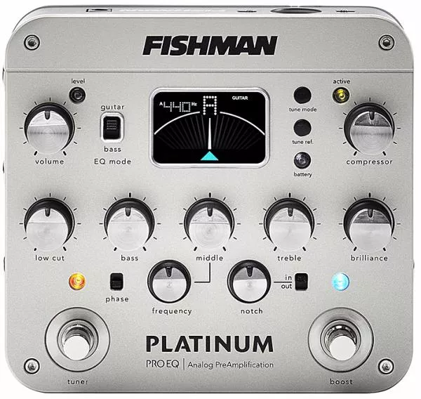 Preampli acoustique Fishman                        Platinum Pro EQ/DI Analog Preamp