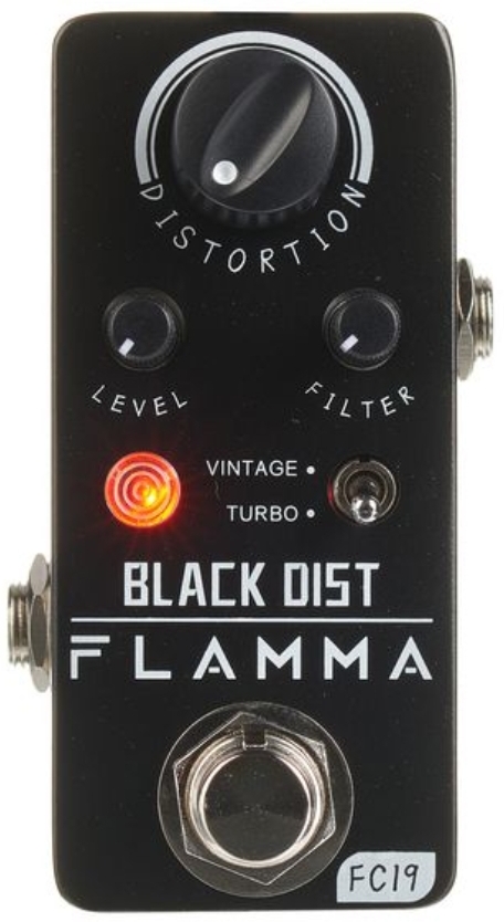 Flamma Fc19 Black Distortion - PÉdale Overdrive / Distortion / Fuzz - Main picture