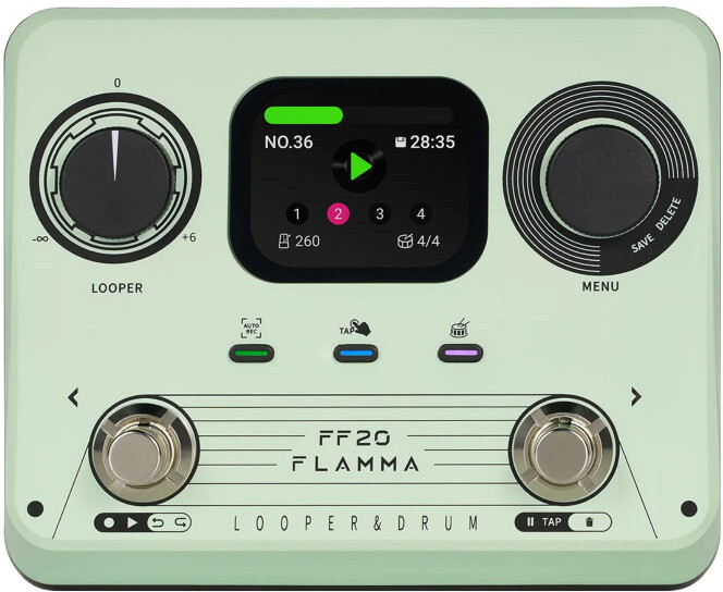 Flamma Ff20 Looper & Drum Machine Green - PÉdale Looper - Main picture