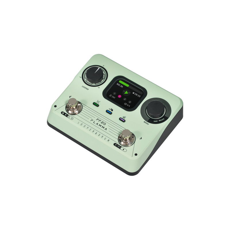 Flamma Ff20 Looper & Drum Machine Green - PÉdale Looper - Variation 2