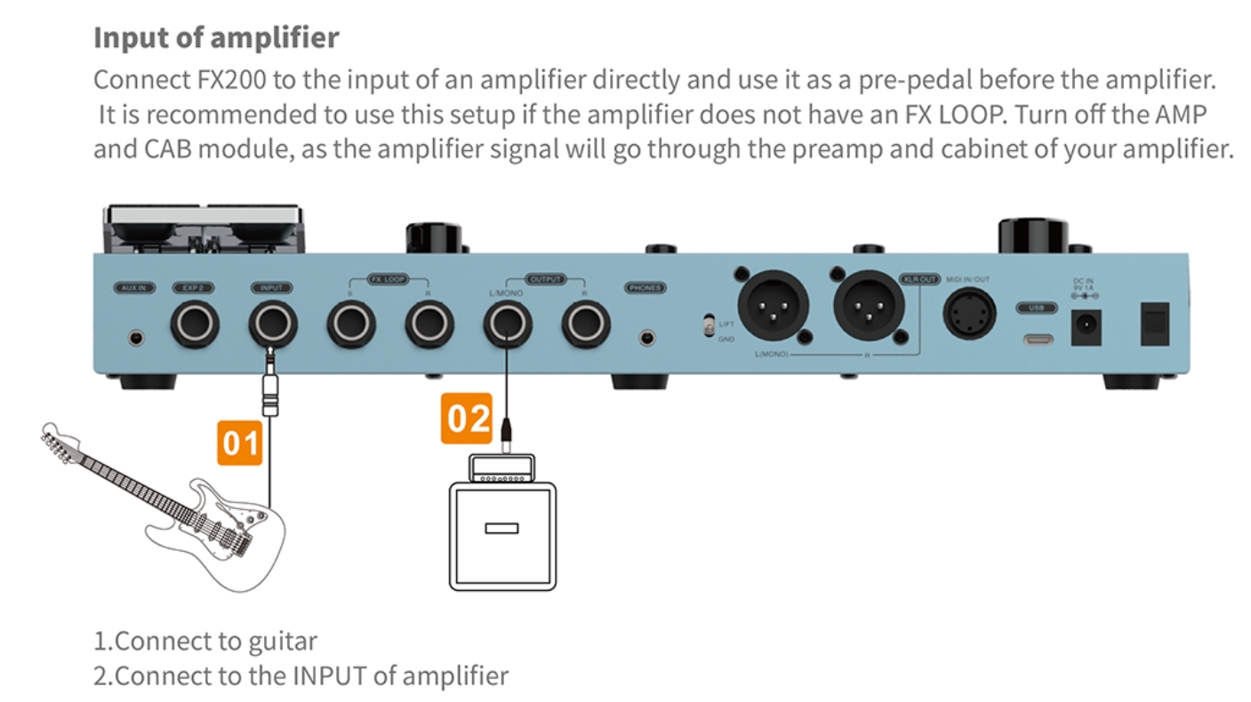 Flamma Fx200 Guitar Multi Effects Galaxy Blue - Multi Effet Guitare Électrique - Variation 11