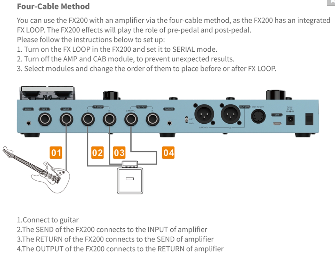 Flamma Fx200 Guitar Multi Effects Galaxy Blue - Multi Effet Guitare Électrique - Variation 6