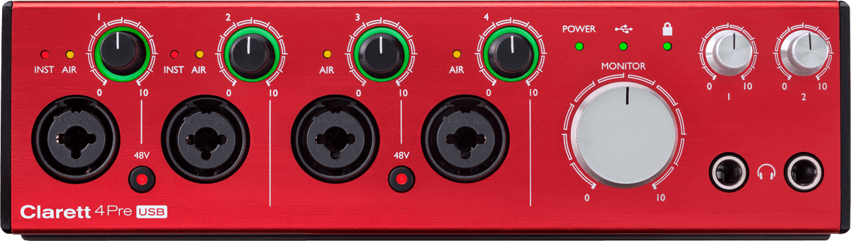 Focusrite Clarett 4pre Usb - Carte Son Usb - Main picture