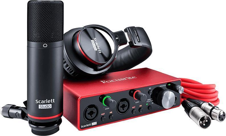 Pack home studio Focusrite Scarlett 3 2i2 Studio