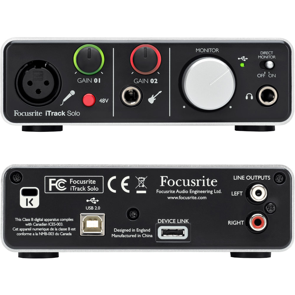 Focusrite Itrack Solo Lightning - Interface Audio Tablette / Iphone / Ipad - Variation 1
