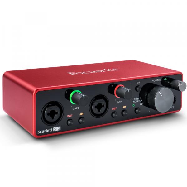 Focusrite Scarlett 2i2 (3rd Gen) USB Audio Interface with Pro Tools