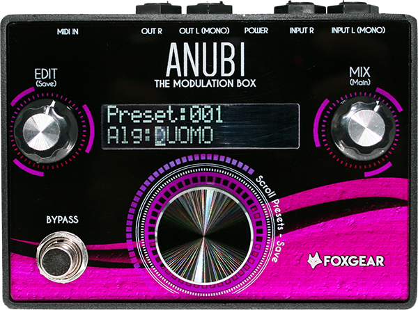 Foxgear Anubi Modulation Box - PÉdale Chorus / Flanger / Phaser / Tremolo - Main picture