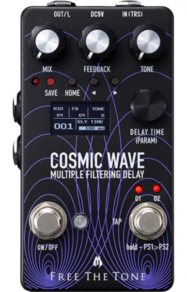 Pédale reverb / delay / echo Free the tone Cosmic Wave CW-1Y Multiple Filtering Delay