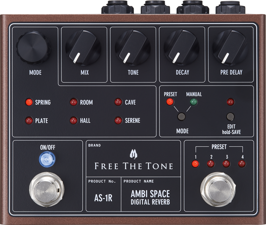 Free The Tone Ambi Space As-1r Digital Reverb - PÉdale Reverb / Delay / Echo - Main picture