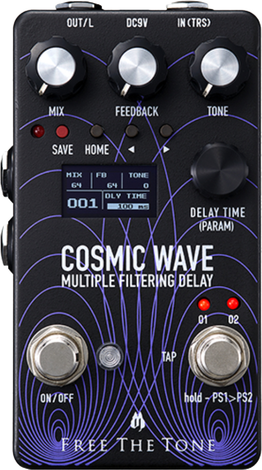 Free The Tone Cosmic Wave Cw-1y Multiple Filtering Delay - PÉdale Reverb / Delay / Echo - Main picture