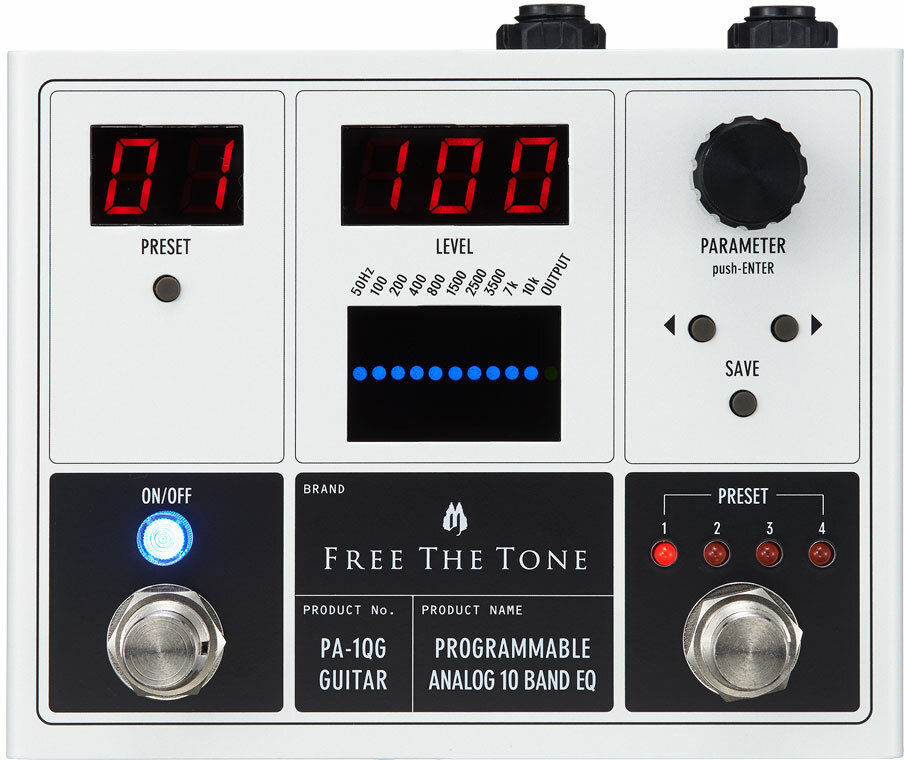 Free The Tone Pa-1qg Programmable Analog 10 Band Eq - PÉdale Eq. / Enhancer / Buffer - Main picture