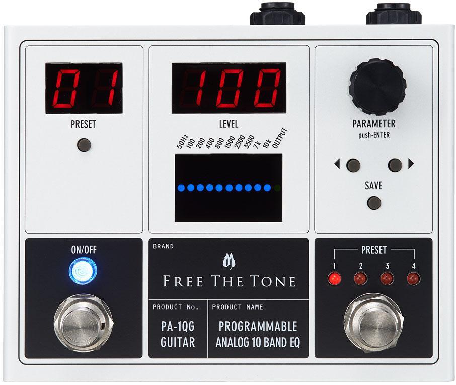 Pédale eq. / enhancer / buffer Free the tone PA-1QG Programmable Analog 10 Band EQ