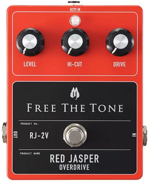 Pédale overdrive / distortion / fuzz Free the tone Red Jasper RJ-2V Overdrive