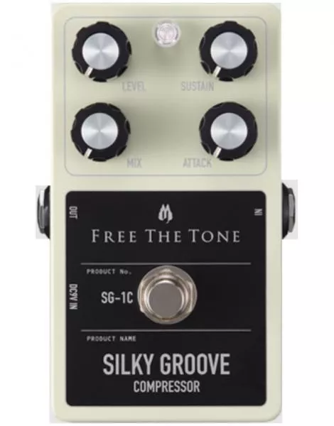 Pédale compression / sustain / noise gate  Free the tone Silky Groove SG-1C Compressor